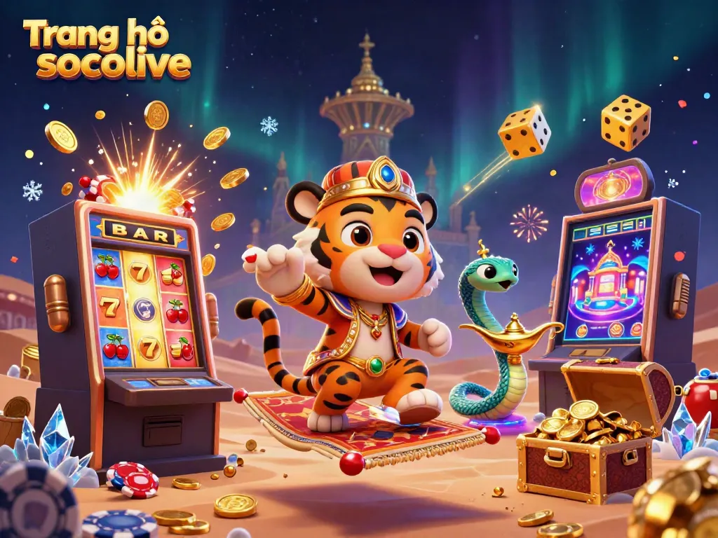 Experience the thrill of Trang chủ socolive with vibrant casino-themed characters and dynamic game elements!