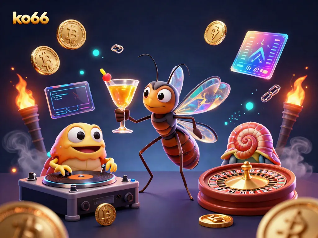 Experience thrilling gameplay at ko66 with a vibrant casino-themed illustration featuring exciting game elements.