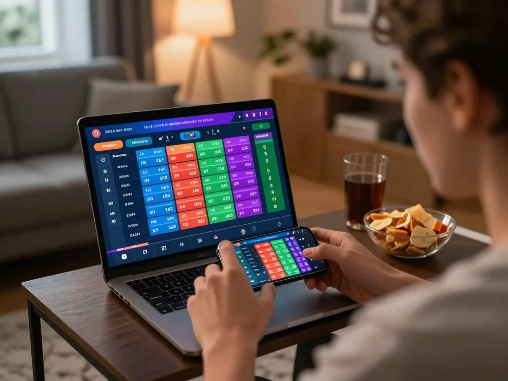 Fun88 user placing exciting live bets on smartphone, showcasing vibrant betting odds