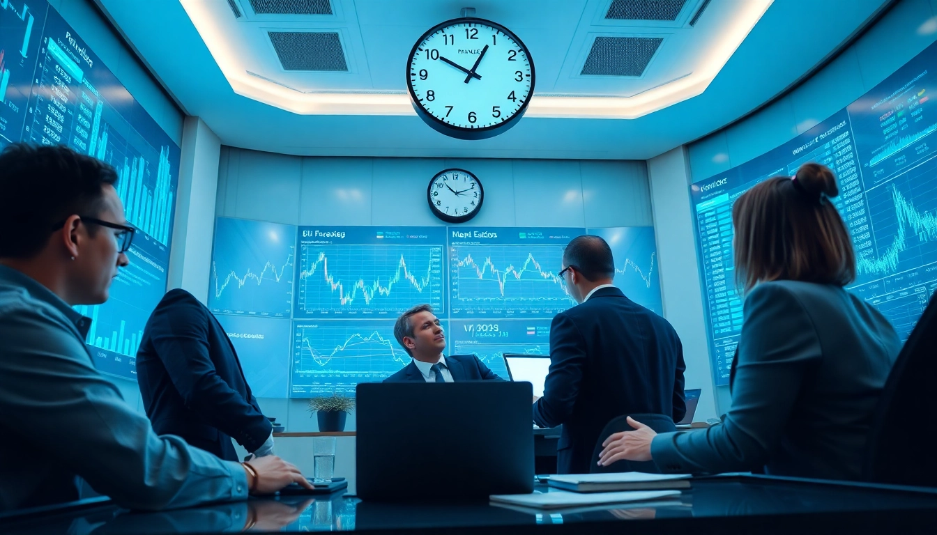 Business professionals collaborating in a modern finance office, illustrating insights from faktafinans.se.