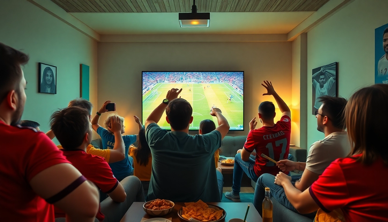 CakhiaTV provides exciting live football streaming experiences for fans in a vibrant home setting.