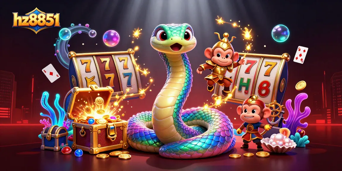 Experience exhilarating slot victories with the magical hz8851 casino scene featuring vibrant characters.