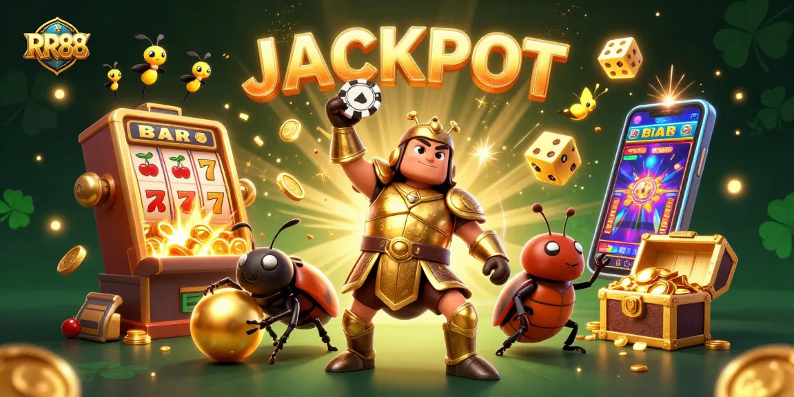 Players enjoy the thrill of RR 88's jackpot scene with lively characters and casino elements.