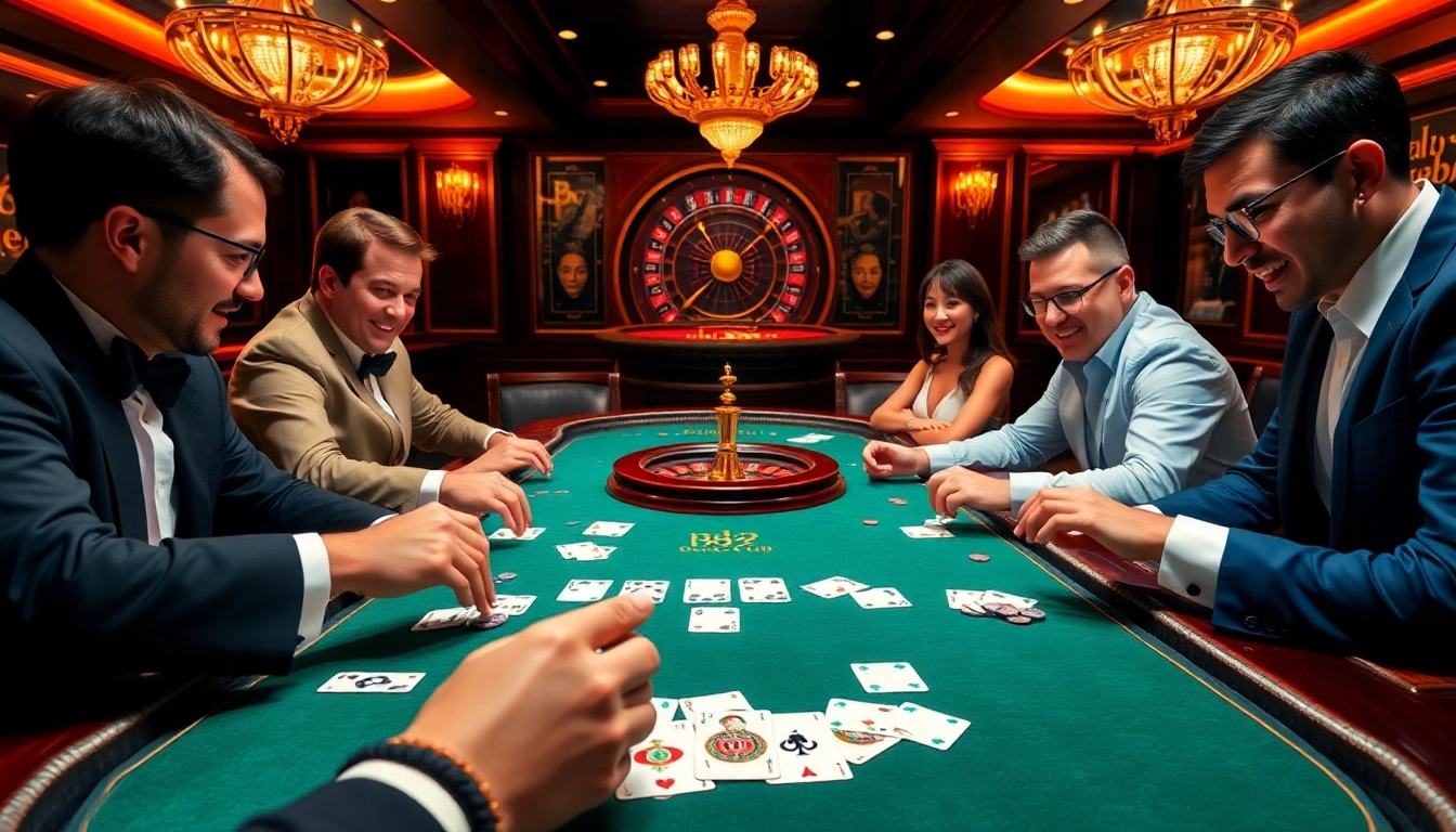 Playing at the B52 Club poker table, where excitement meets strategy.