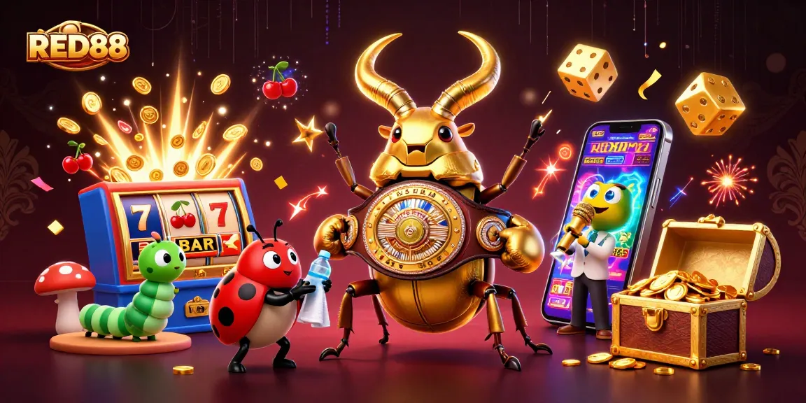 Engage in thrilling gambling with the vibrant world of RED88, featuring dynamic characters and explosive casino elements.