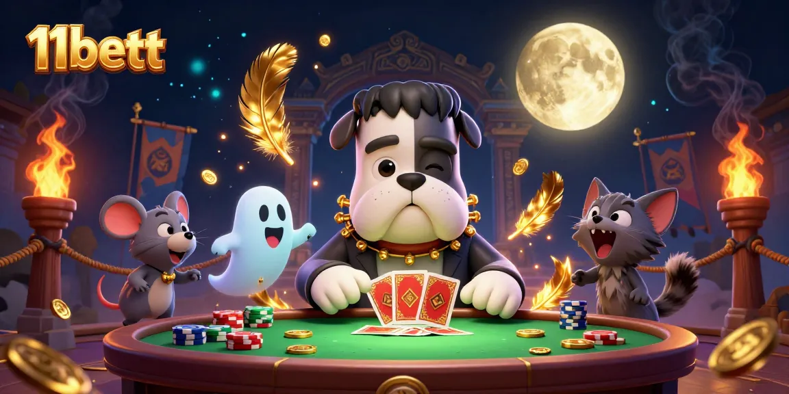 11bett unleashes a whimsical 3D casino scene with enchanting characters and vibrant gaming elements.