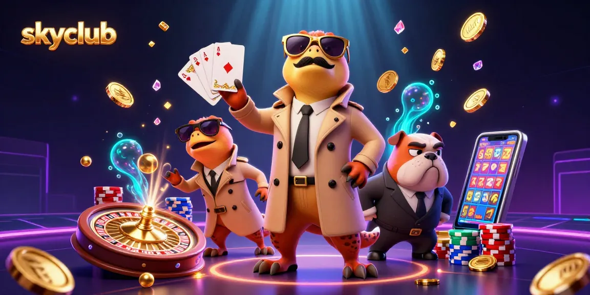 In the skyclub, enter the VIP lounge full of excitement with flying coins and a dynamic scene.