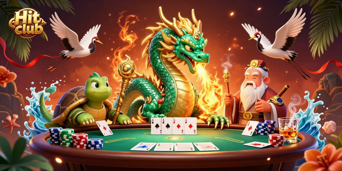 Experience thrilling games at Hit club with a vibrant 3D casino artwork, showcasing dynamic characters and vivid casino elements.