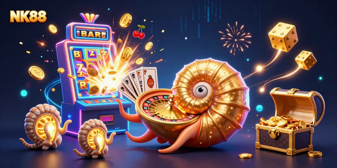 Experience thrilling wins at NK88’s vibrant casino scene with dynamic slot machines and golden treasures.