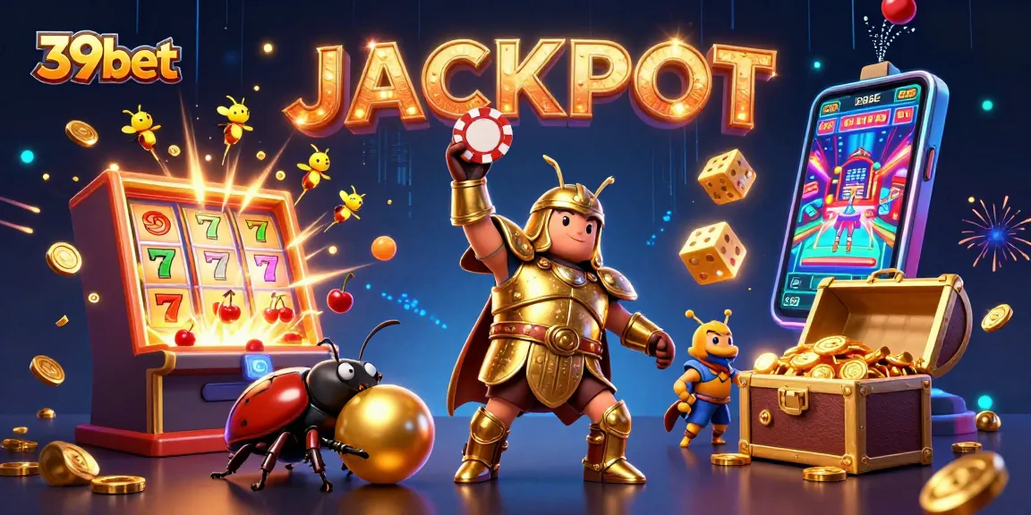Engage with 39bet's thrilling online casino experience while celebrating jackpots with our vibrant characters.