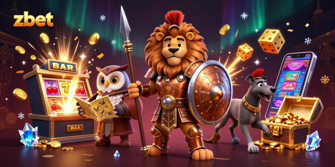 Experience zbet's thrilling casino adventure with a dynamic 3D illustration showcasing its vibrant gaming elements.