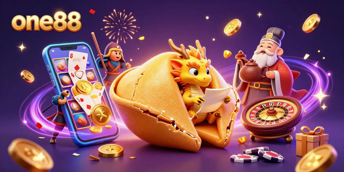 Experience the thrilling universe of one88 with vibrant casino elements and captivating characters.